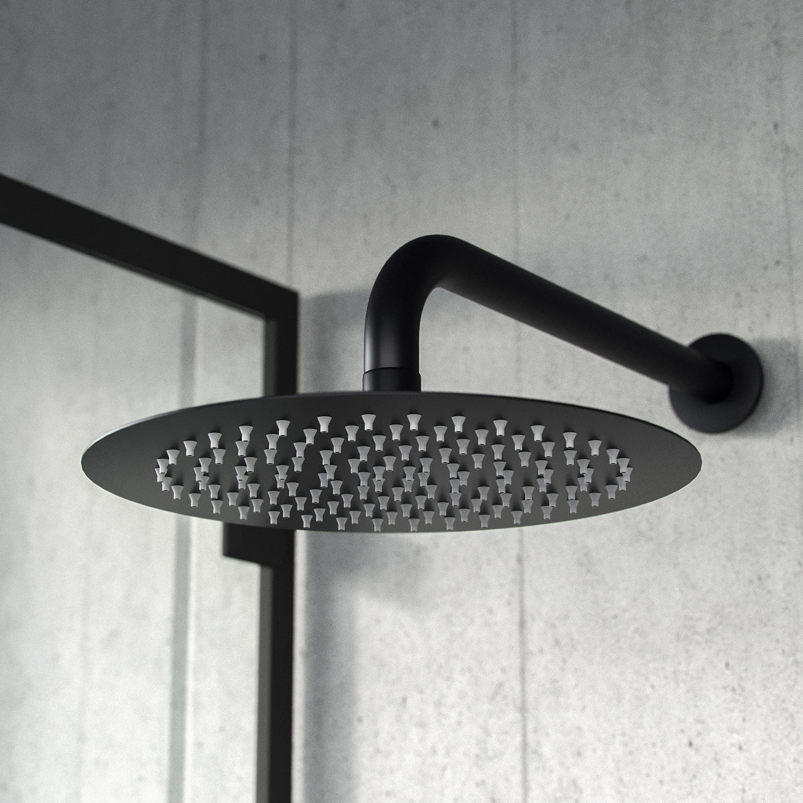 Matt Black rain Shower Head