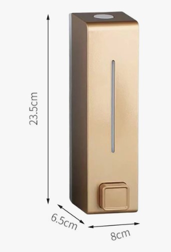 600ml Soap Dispenser Wall Mounted Bathroom Shower Shampoo Hotel Gold